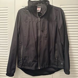 Avalanche black windbreaker jacket